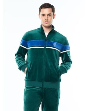 Sergio Tacchini Damarindo Velour Track Jacket - Green