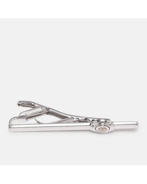 dunhill Tone Metal Tie Clip - White