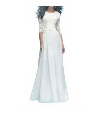 Allure Bridals Misha A-Line Dress - White