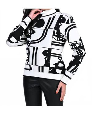 FRANK LYMAN Autumn Abstract Sweater - Black