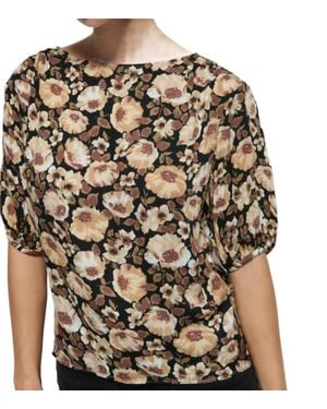 Nation Ltd Luisa Drape Top - Metallic
