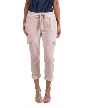 Gigi Moda Mounia Cargo Pants - Natural