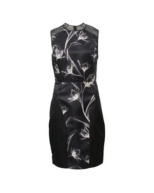 Jason Wu X-Ray Floral Print Sheath Dress - Black