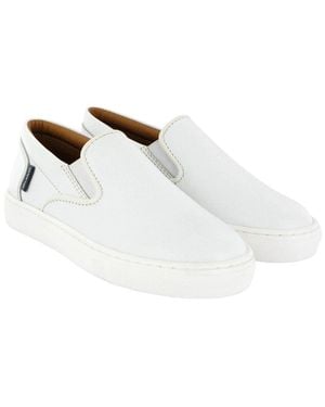 ATLANTA MOCASSIN Leather Sneaker - White