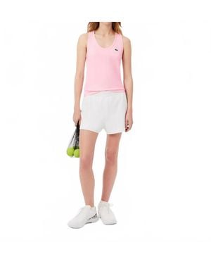 Lacoste Sport Slim Fit Tank Top - Pink
