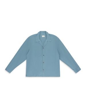 Aimé Leon Dore Long-Sleeve Twill Button-Down Shirt - Blue