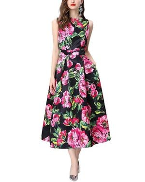 CHARLOTTE GREEN Elaine Midi Dress - White