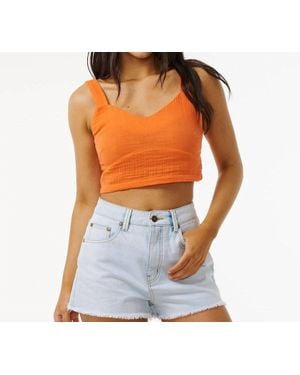 Rip Curl Premium Surf Crop Top - Orange