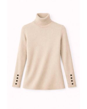 J'Envie/Eli Talia Turtleneck Sweater - Natural