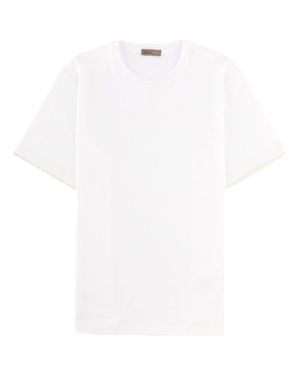 Herno Minimalist Smooth Cotton T-Shirt - White