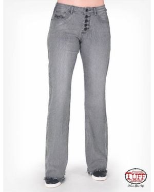 Cowgirl Tuff Straight Up Jeans - Gray