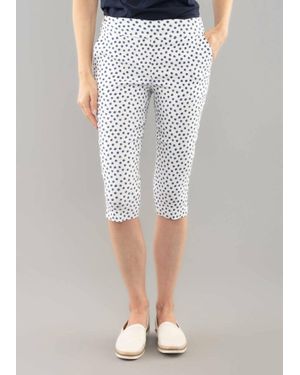 Lisette Capri With Pockets & Slits Pants - Gray