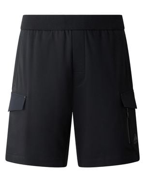 Moose Knuckles Minimalist Shorts With Elastic Waistband - Black