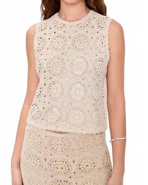 FRAME The Crochet Tank - Brown