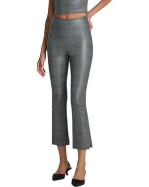 Commando Faux Leather Print Flare Pants - Gray