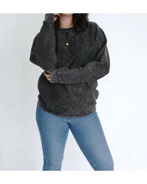 Royce Brand Comfy Corduroy Crewneck Pull Over - Black