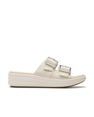 Clarks Drift Buckle - White