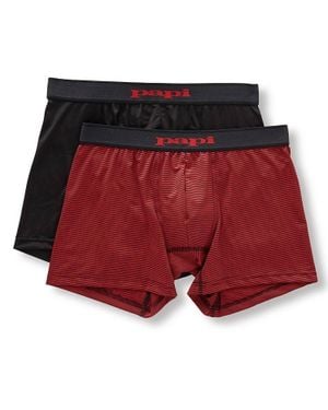 Papi 2-Pack Cool Brazilian Boxer Briefs - Red