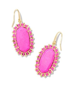 Kendra Scott Dani Frame Drop Earrings - Pink