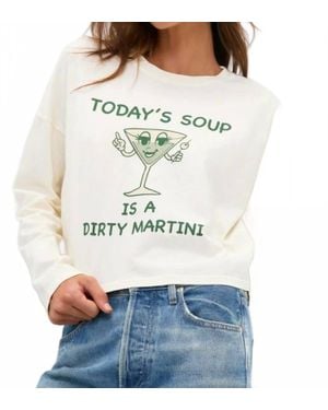 ASKK NY Martini Soup Long Sleeve Tee - Natural