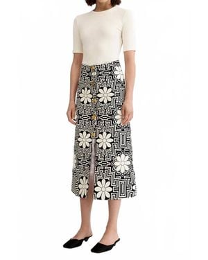 Smythe A-Line Midi Skirt - Multicolor