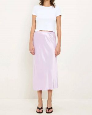 Michael Stars Leila Bias Cut Skirt - Pink