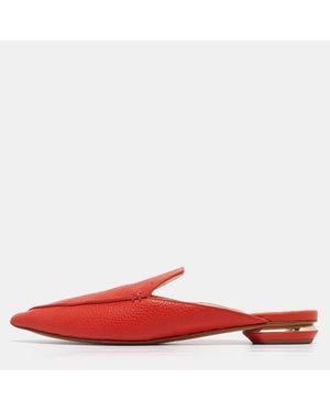 Nicholas Kirkwood Leather Beya Pointed Toe Mules - Red