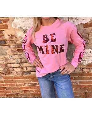 Southern Grace Be Mine Sweatshirt - Pink