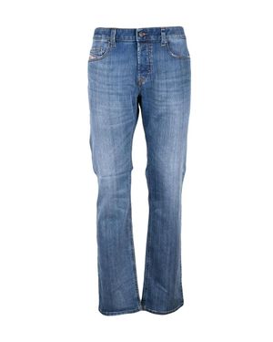 DIESEL Safado Straight Cotton Elastane Jeans - Blue