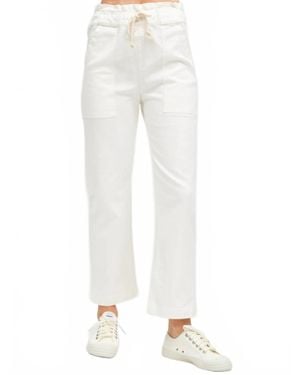 Electric and Rose Easy Pant - White