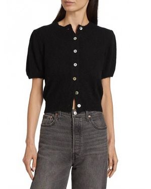 Doen Anisa Short Sleeve Cardigan - Black