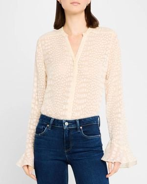 PAIGE Pepita Blouse - Blue