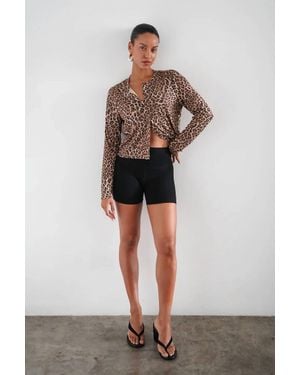 LNA Mira Ribbed Cardigan - Multicolor