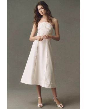 BHLDN Cutwork Strapless Maxi Dress - Multicolor