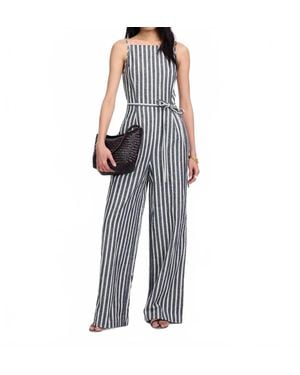 Madewell Denim Pinstripe Jumpsuit - Black