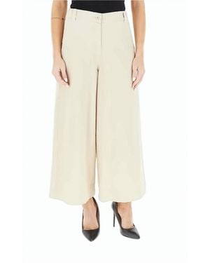 Weekend Pleated Straight Leg Pants - Natural