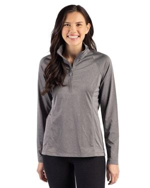 Clique Dash Recycled Quarter Zip Sweatshirt - Gray