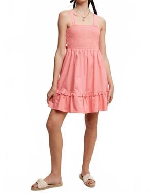 Listicle Smocked Sundress - Pink