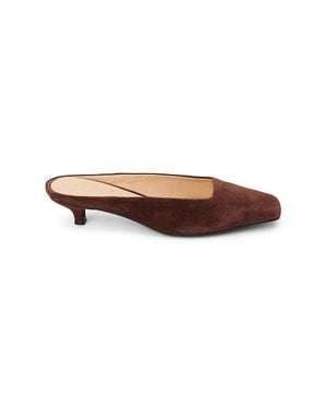 Matisse Classy Kitten-Heel Mules - Brown