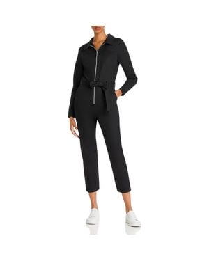 Aqua Boiler Suit Casual Jumpsuit - Black