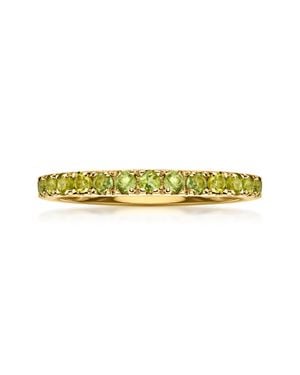 Ross-Simons Light Tourmaline Eternity Band - Yellow