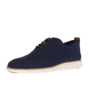 Cole Haan Original Grand Wingtip Oxford Shoes - Blue
