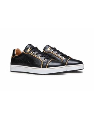Royal Albartross Croc Print Spikeless Golf Shoe - Black