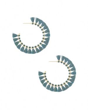 Kendra Scott Evie Hoop Earrings - Blue