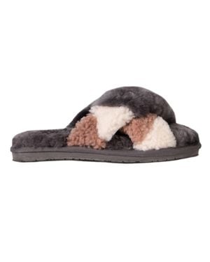 Cloud Nine Ladies Duo-Tone Emma Sheepskin Slipper - Brown