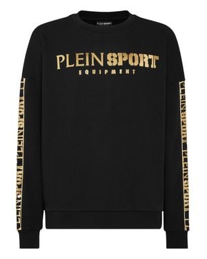 Philipp Plein Sweatshirt Ls Laminated - Black