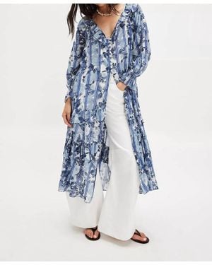 Free People Garden Wonders Maxi Dress - Blue