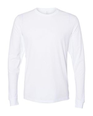 Next Level Sueded Long Sleeve T-Shirt - White