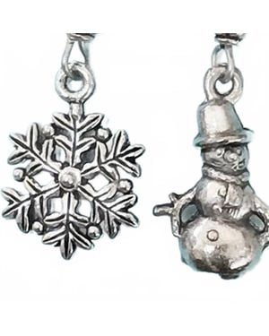 Close 2 Ur Heart Pewter Earrings - Metallic