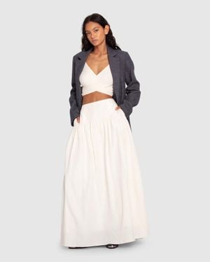 Belle & Bloom Always On My Mind Maxi Skirt - White
